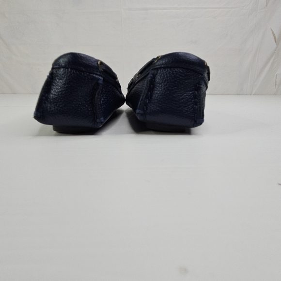 Janie And Jack Boy Connor Navy Leather New Driving Shoes Dress Kid Size 10 - Picture 9 of 15